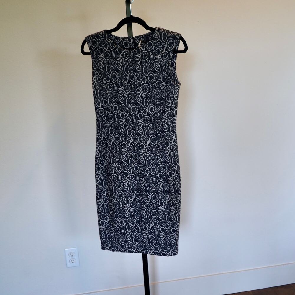 NWT Peserico Classic Sleeveless Sheath Dress Black Womens Size 40 US 4